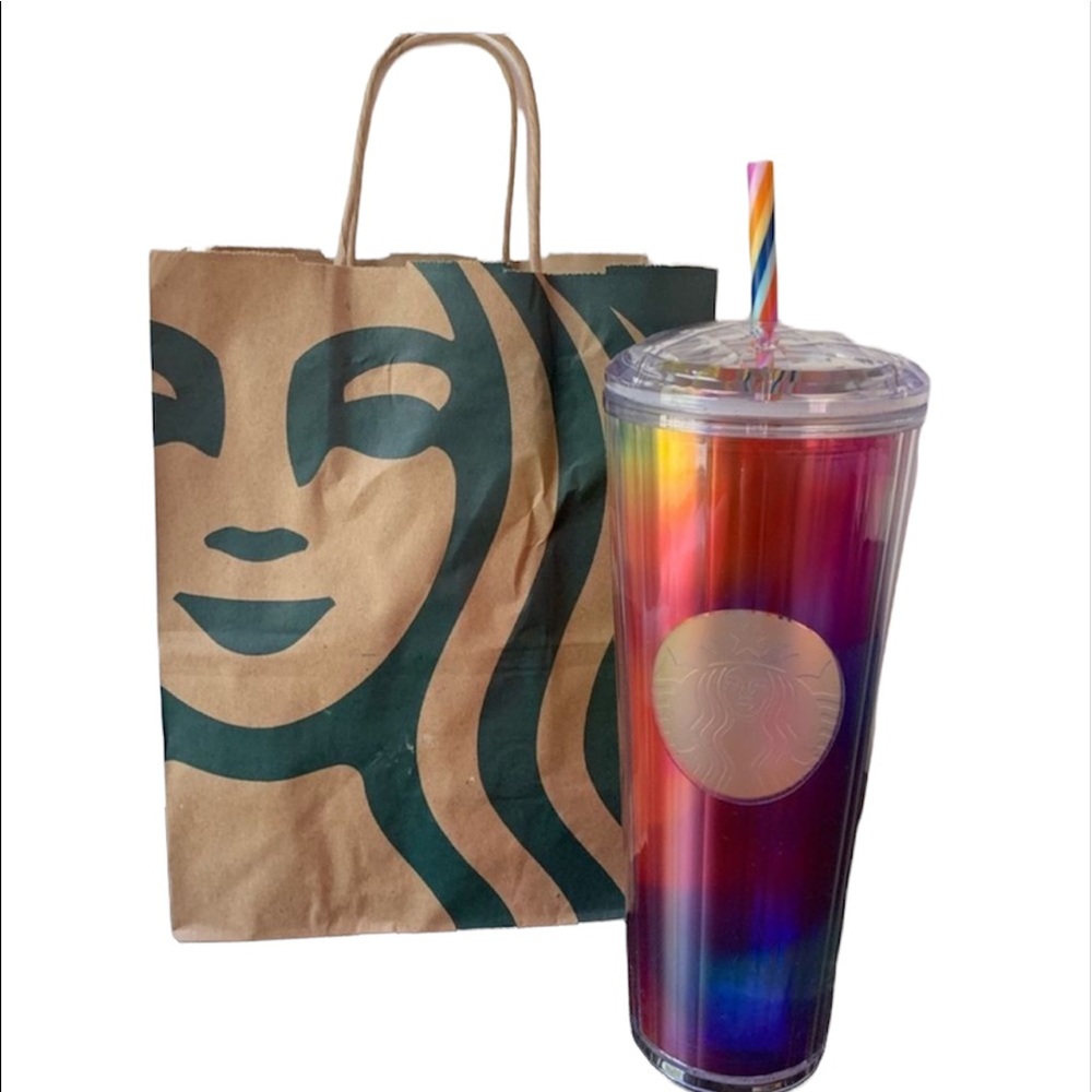 Starbucks rainbow kaleidoscope tumbler cup